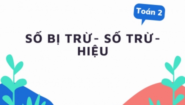 Số trừ, số bị trừ lý thuyết và những bài tập hay